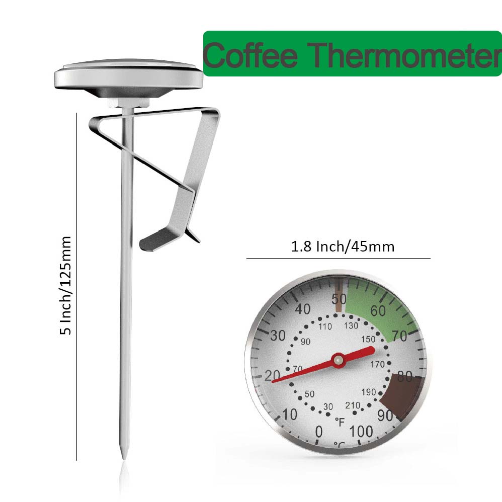 Home Cooking Help - 0-100°C Food Thermometer Stainless Steel Coffee