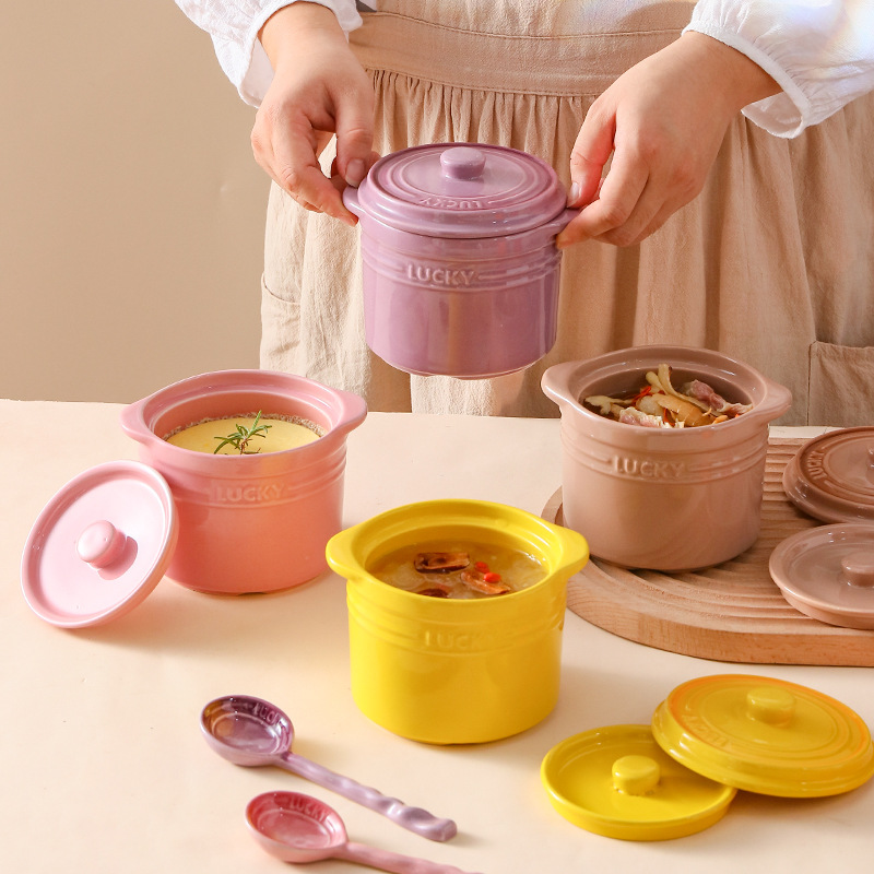 Double Lid Ceramic Bowl,Bird's - đánh giá và giá Home Cooking Help