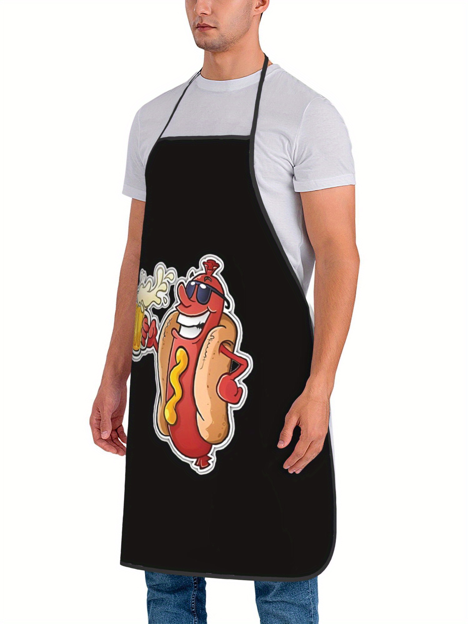 Hot Dog Pattern Print Apron, F - đánh giá và giá Home Cooking Dog Food