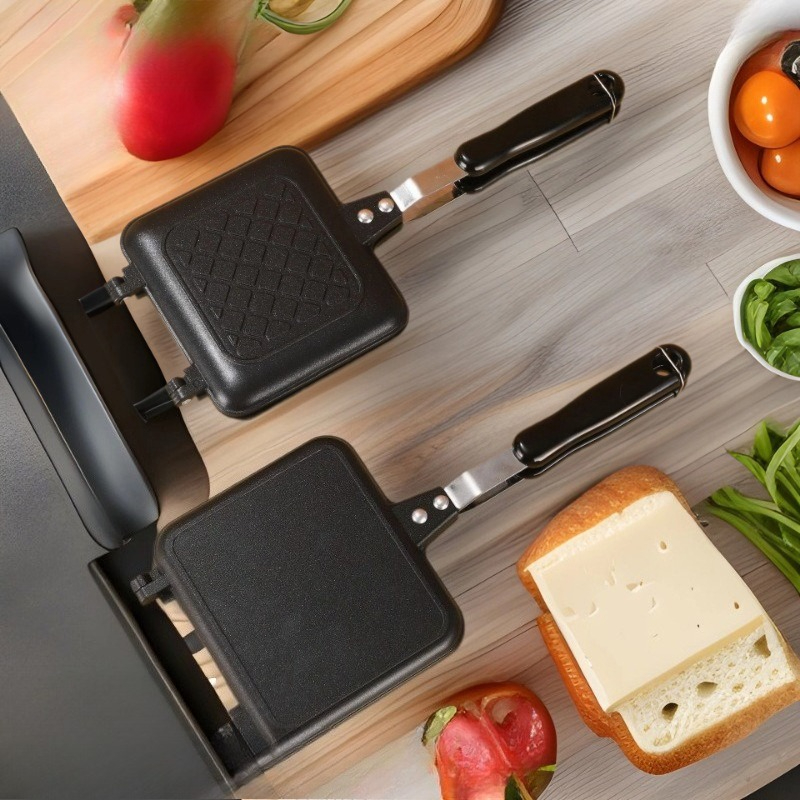 New Non-Stick Sandwich Maker D - đánh giá và giá Home Cooking Egg Sandwich