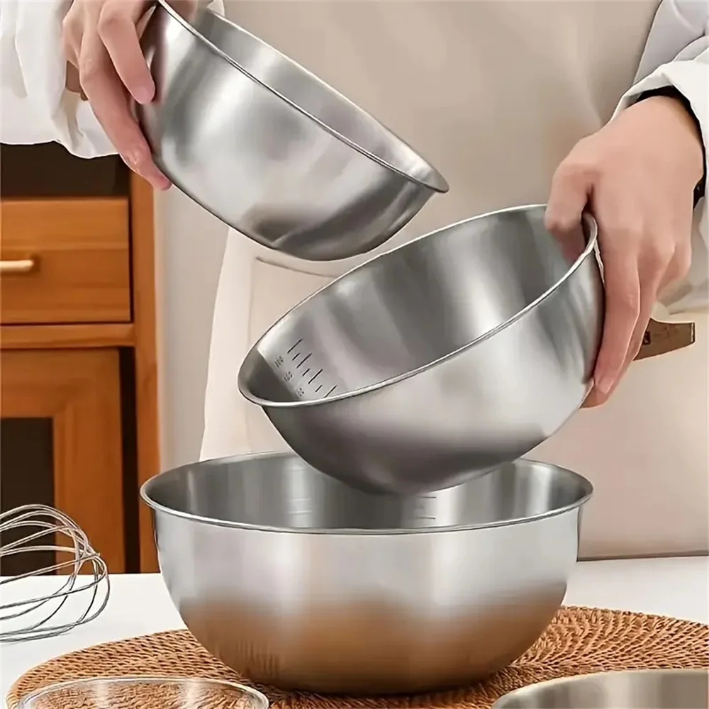 1-3 Stainless Steel Bowl Set w - đánh giá và giá Home Cooking Food